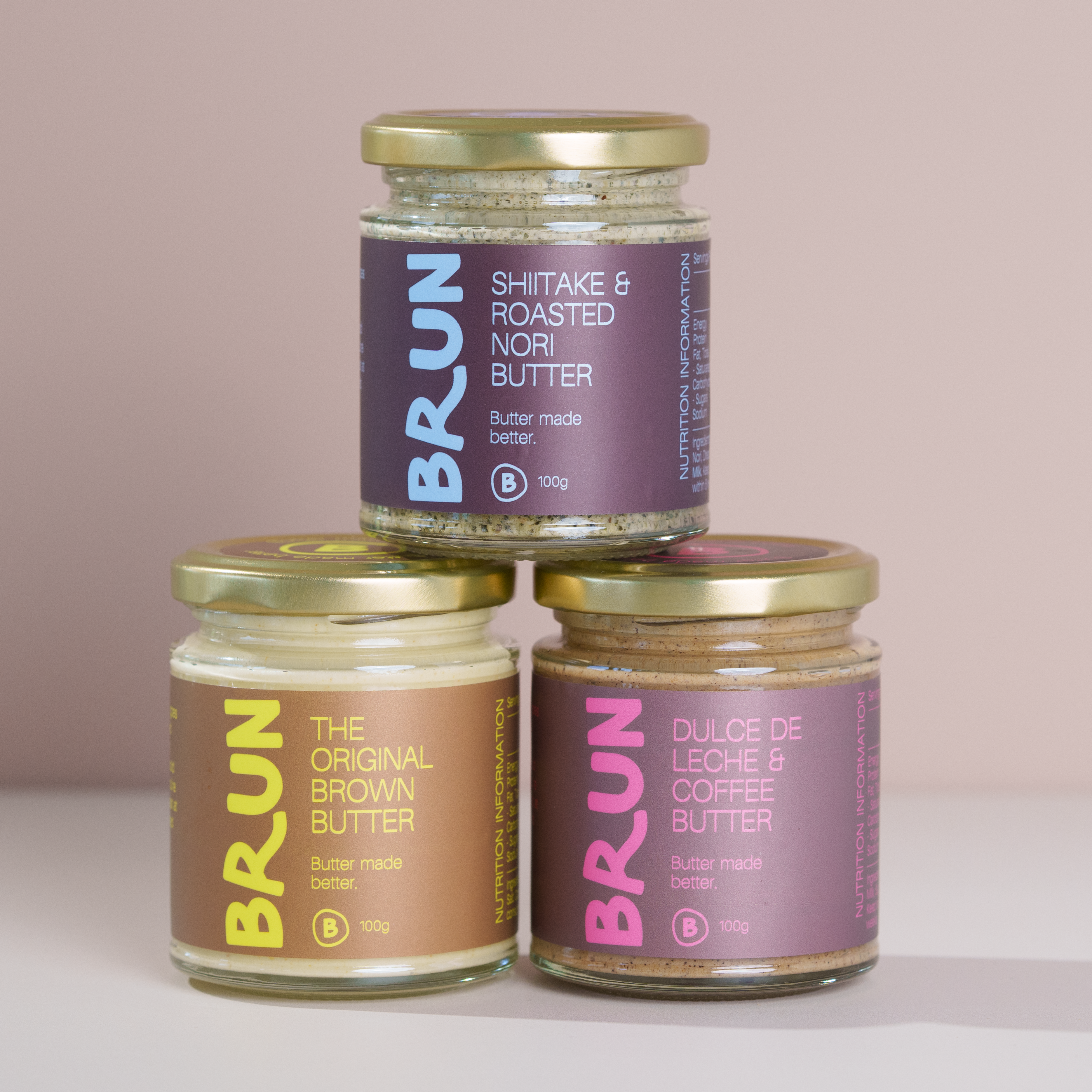 Original, Dulce & Shiitake Butter Trio